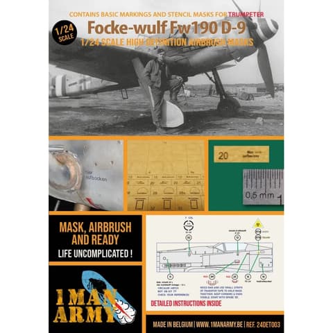 1MANARMY Focke-wulf Fw 190 D-9 makett Trumpeter 1MA24DET003