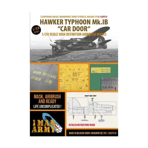 1MANARMY Hawker Typhoon Mk.IB Cardoo repülőgép makett 1MA24DET018