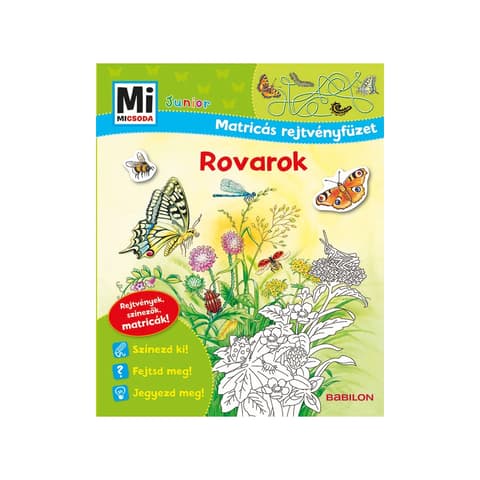 Mi MICSODA Junior Matricás rejtvényfüzet Rovarok