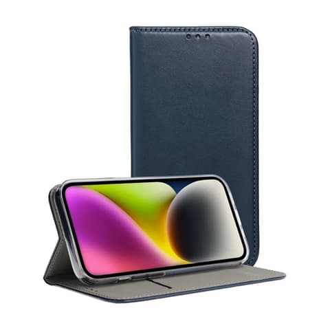 GIGAPACK Tok de podea Piele efect FLIP lateral cu deschidere desktop suport albastru închis GP-179765