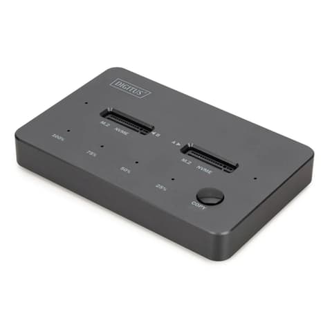 DIGITUS Dual M.2 NVMe SSD Klónozó Stație USB-C 3.2 negru DA-71545-1