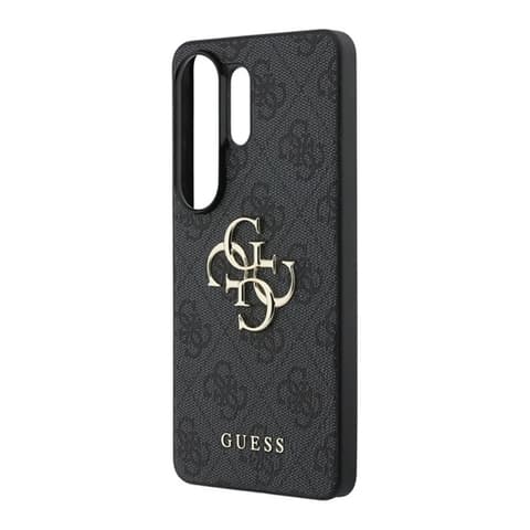 GUESS Samsung S26 Ultra 4G BIG METAL LOGO plastic protector de telefon ütésállóság Piele efect spate FEKETE GUHCS26L4GMGGR