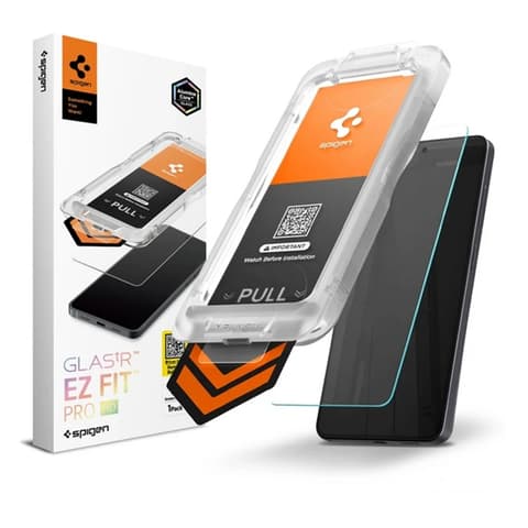 SPIGEN Samsung S26 Plus GLASS TR EZ FIT PRO HD screen protector glass 2.5D 9H + segédkeret transparent AGL11086