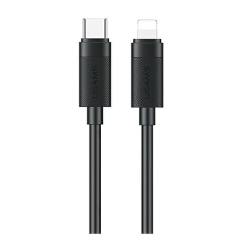 USAMS U94 adatkábel USB - lightning 30W PD gyorstöltő 100cm FEKETE SJ781USB01