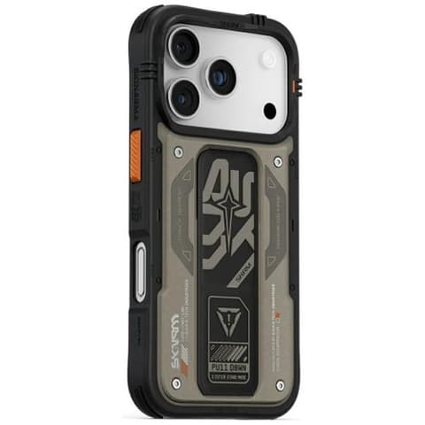 SKINARMA Aegis iPhone 17 Pro / iPhone 18 Pro mágneses tok kitámasztóval MagSafe szürke SP113404
