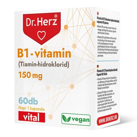 Dr.Herz B1-vitamin 150 mg kapszula 60 db