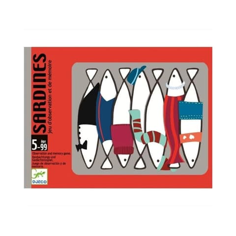 DJECO Sardines memory board game 2-4 játékos 5+ 5161