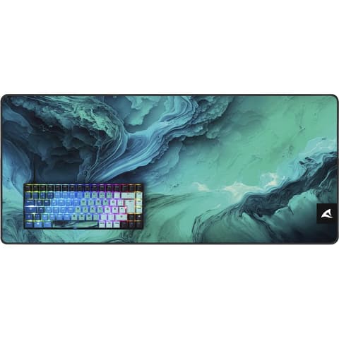 SHARKOON SKILLER SGK50 S3 Ultimate Rev2 türkiz/kék 75% gaming tastatura set DE