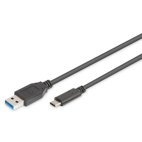 DIGITUS USB 3.0 USB 3.0 Type C Átalakító Fekete 1m AK-300136-010-S