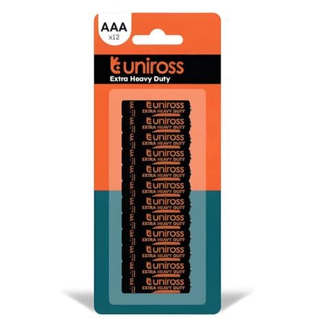 UNIROSS R03 AAA 1.5V szén-cink elem 12db UEDAAA12