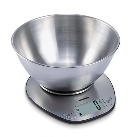 HEINNER De bucătărie cu bol cântar LCD ecran 1g-5kg inoxidabil HKS-5SS