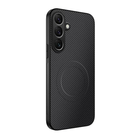 GIGAPACK Szilikon telefonvédő karbon minta mágneses Samsung Galaxy A37 5G fekete GP-183593