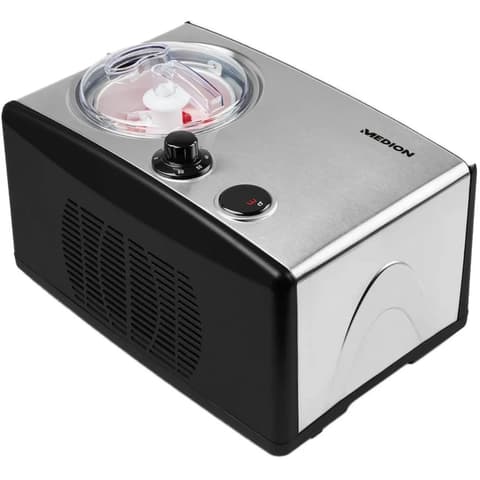 MEDION LIFE fagylaltkészítő gép fekete/rozsdamentes acél 1.5L 150W MD 18387 50074808