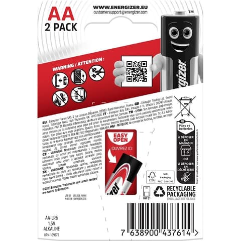 ENERGIZER Max ceruza elem (AA) 2db LR6MAX-CHP2