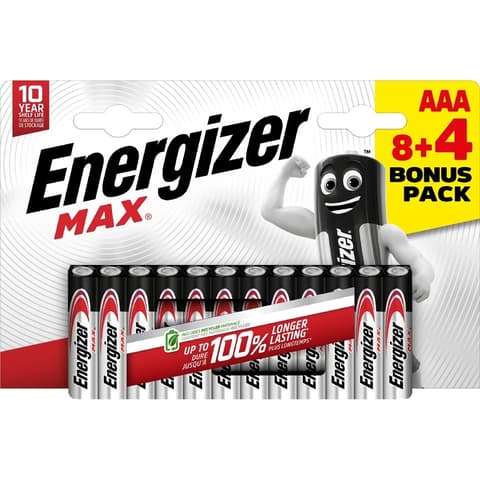 ENERGIZER Max mikro ceruza elem (AAA) 12db LR03MAX-DHP12