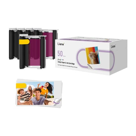 LIENE 2x3" photopaper 50 lap + 5 tintapatron szublimációs CU002-65004