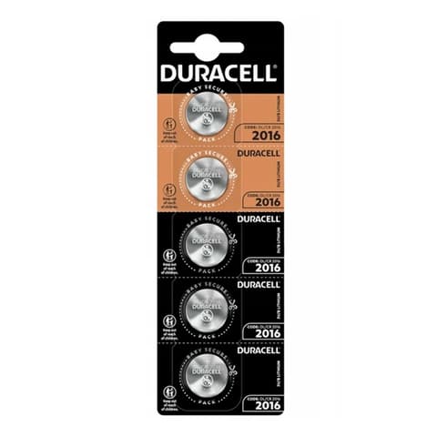 DURACELL CR2016 Lithium gombelem (CR) 5db DL2016_B