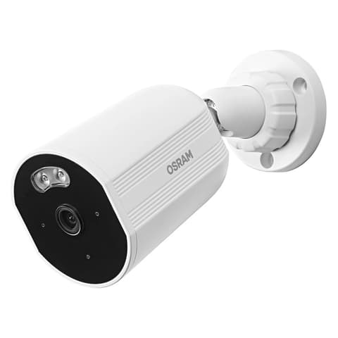OSRAM Smart+ WIFI de aer liber cameră IP67 fix 4MP 2K QHD 12V alb KMR-KT-FIX