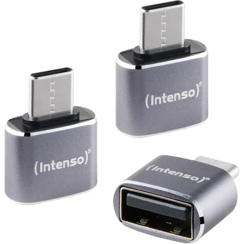 INTENSO USB 2.0 Type C Átalakító Szürke 3-pack 7600113