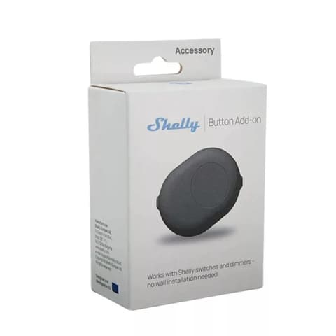 SHELLY Nyomógomb kiegészítő relémodul Plus/Gen2/Gen3/Gen4 fekete ALL-KIT-BUTTONB