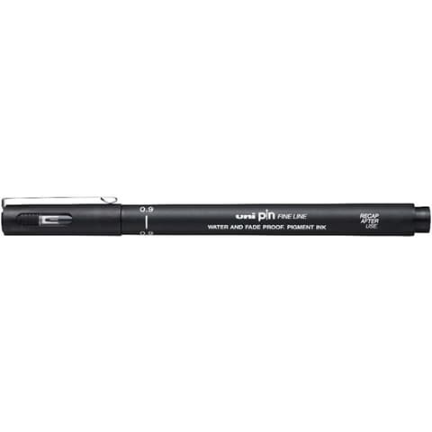 UNI PIN 0.9 mm marker de desen negru