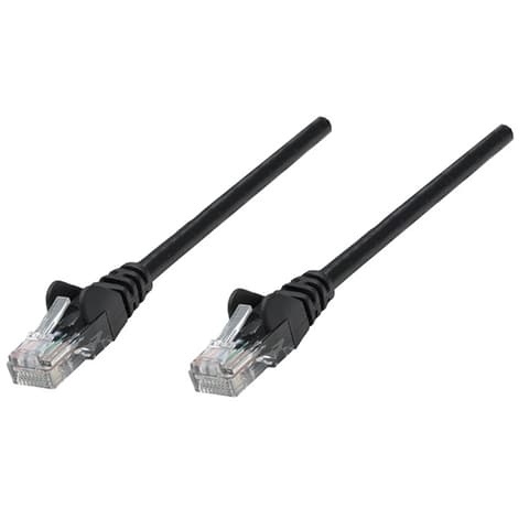 MANHATTAN U/UTP Patch Kabel Cat6 Crno 1m 738330