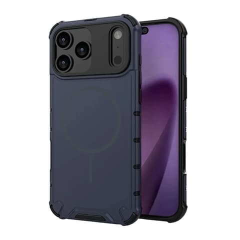 GIGAPACK Defender műanyag tok légpárnás sarokkal MagSafe Apple iPhone 17 Pro Max / iPhone 18 Pro Max sötétkék GP-191632