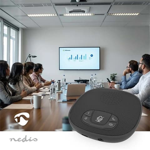NEDIS Konferencija mikrofon Bluetooth 10m crno MICCWS126BK