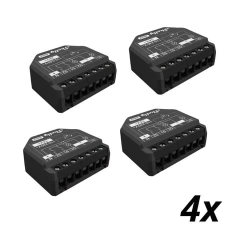 SHELLY 2PM Gen3 két áramkörös Wi-Fi relé redőnyvezérléshez ALL-REL-PLUS2PM-R3-X4
