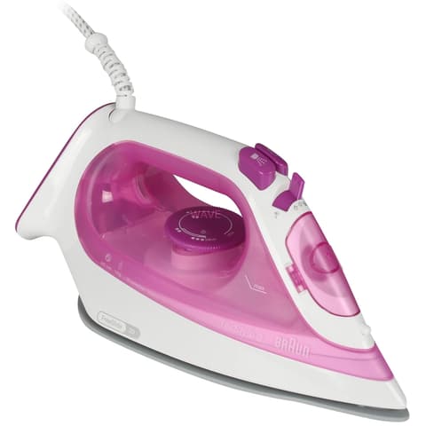BRAUN SI 3030 TexStyle 3 crvena para željezo bijela / malina