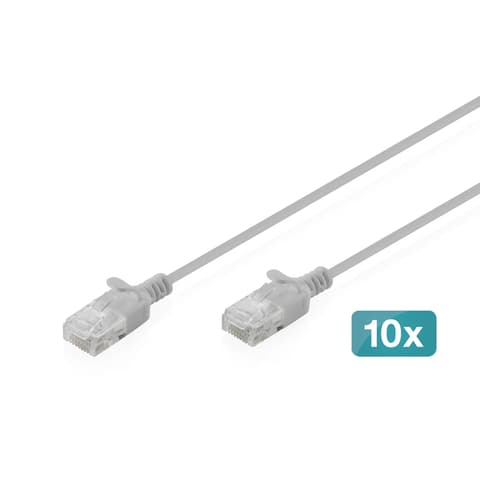 DIGITUS UTP CAT6 tanak veza Siva 10x1.5m DK-1618-015S-10