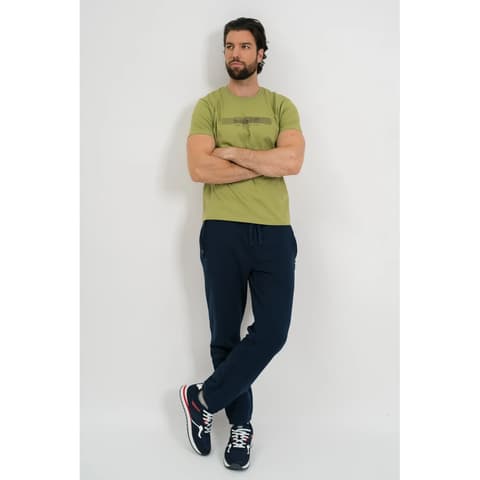 BUDMIL elasticated bottomed szabadidőnadrág Man L dark blue