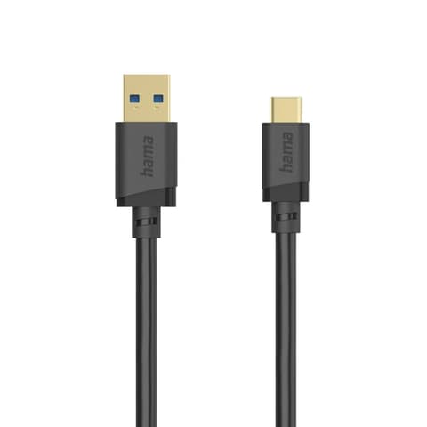 HAMA USB 3.0 Type C Töltő/adat Fekete 1.5m 00202006