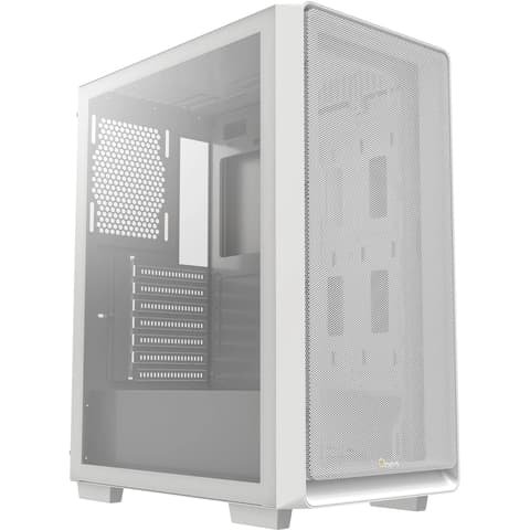 OCYPUS PC-Gehäuse Gamma C60 Midi-Tower gehärtet Glas Weiß Gamma-C60-WHG000XX-GL