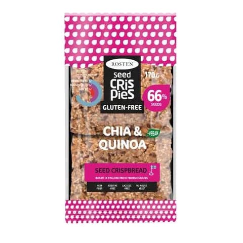 ROSTEN CRISPIES Ropogós kenyérszelet chia mag and quinoás 170 g