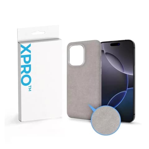 XPRO Soft Velvet Magsafe hátlaptok Apple iPhone 17 Pro Max / iPhone 18 Pro Max szürke