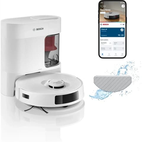 BOSCH BCRD2W Spotless Advanced+ Aspirator robot și mop Alb