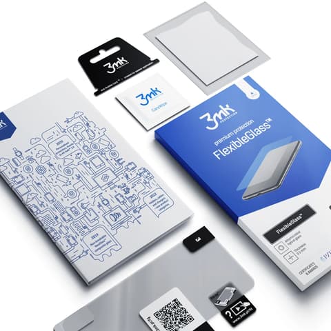 3MK iPhone 16 Plus 3MK FLEXIBLE GLASS képernyővédő üveg 2.5D 7H ÁTLÁTSZÓ