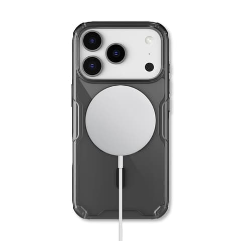 NILLKIN Nature Pro Magnetic hátlap Apple iPhone 17 Pro / iPhone 18 Pro átlátszó-fekete
