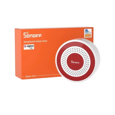 SONOFF SenseGuard SNZB-09P Zigbee Innen Sirene weiß Rot