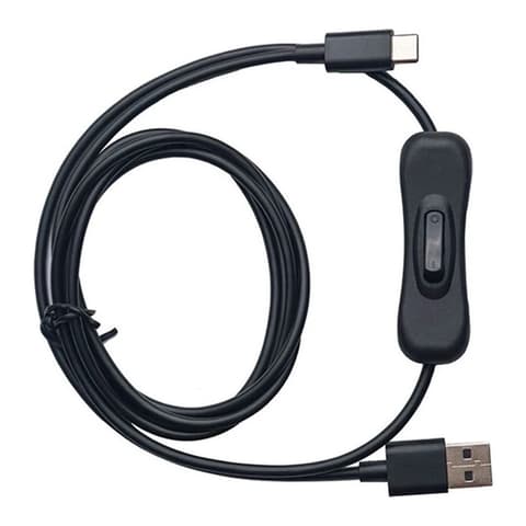 OBSBOT Adatkábel USB-C - USB-A 1.5m kapcsolóval fekete OCB-2107-CT
