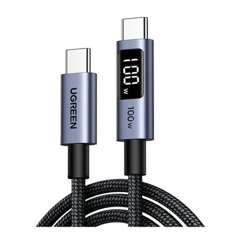 UGREEN USB 2.0 Type C Összekötő Fekete 2m 65863