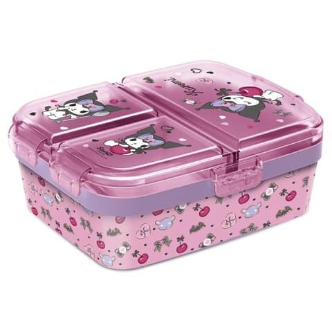 LUDICUS GAMES Rekeszes uzsonnásdoboz Kuromi pink STOR3998