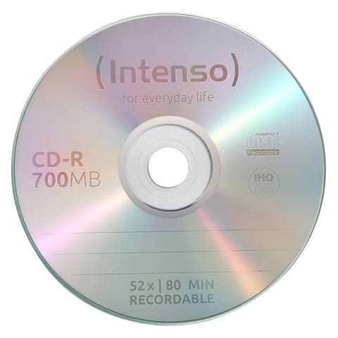 INTENSO CD-R disk 700MB 52x slim case 10 pcs 1001622