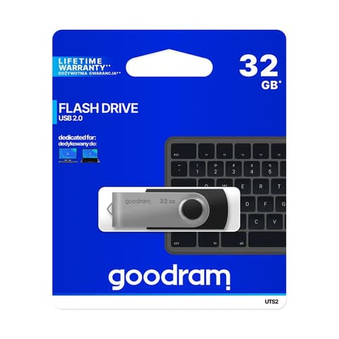 GOODRAM UTS2 32GB USB 2.0 Black UTS2-0320K0R11