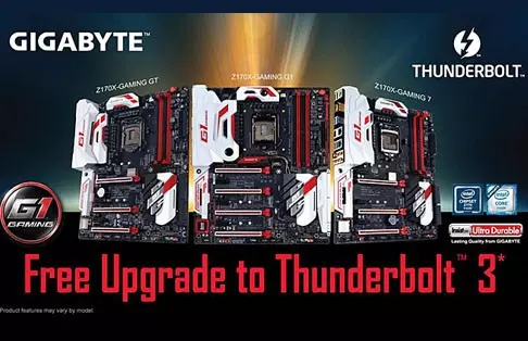 Gigabyte: Thunderbolt 3 támogatás firmware frissítéssel