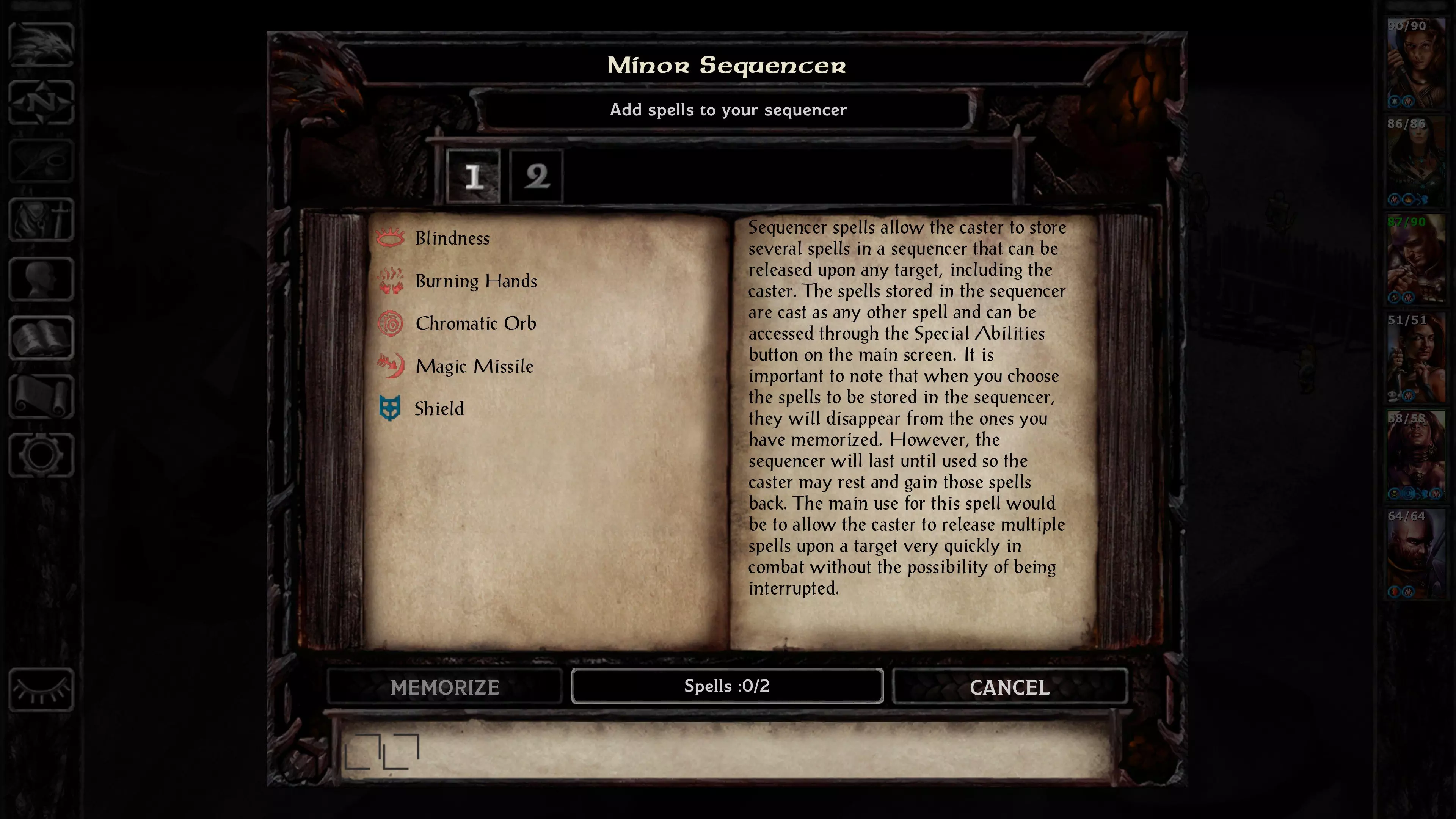 A spell sequencer behozatalát megáldom!