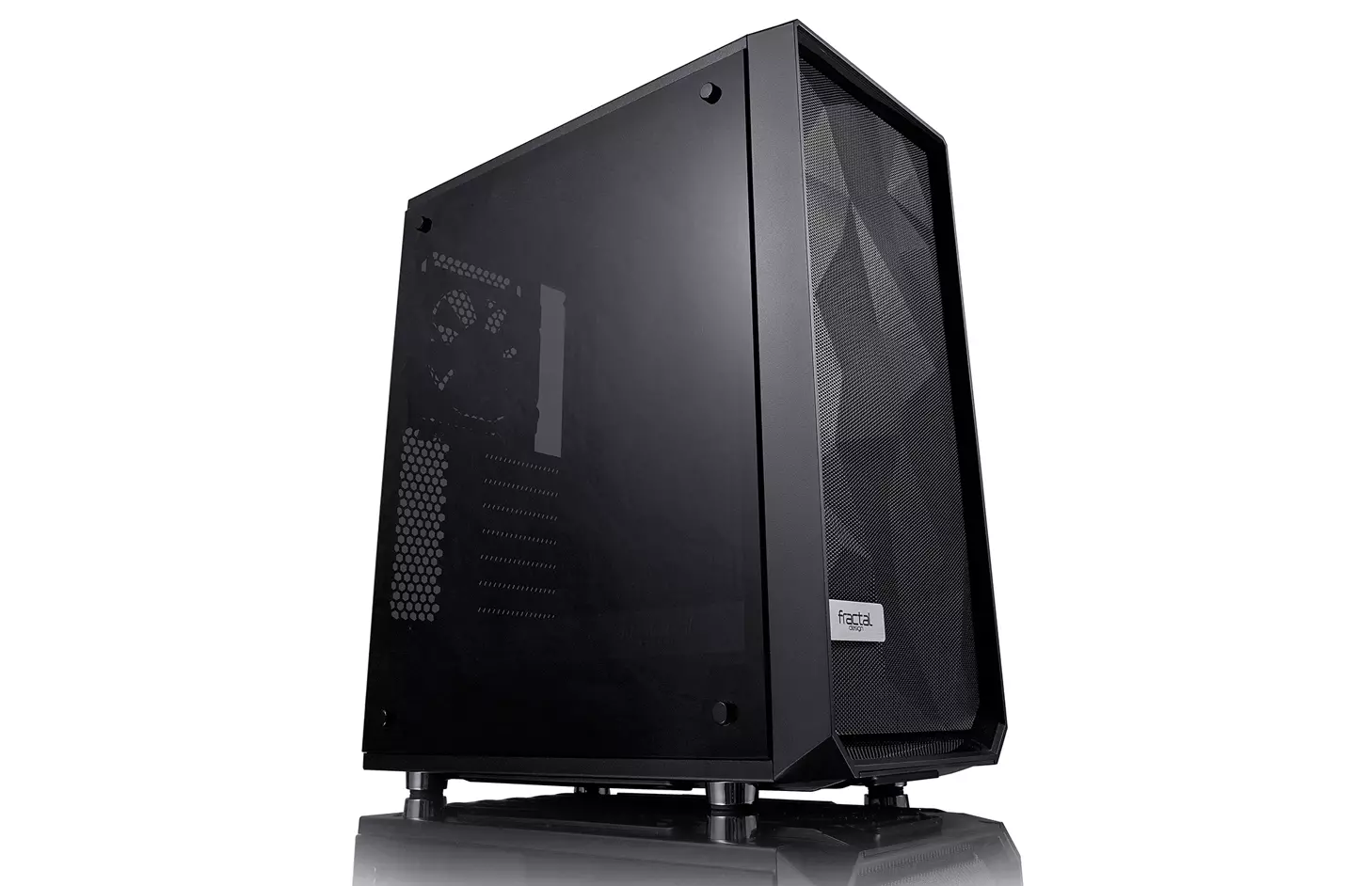 Fémháló alkotja a Fractal Design Meshify C előlapját