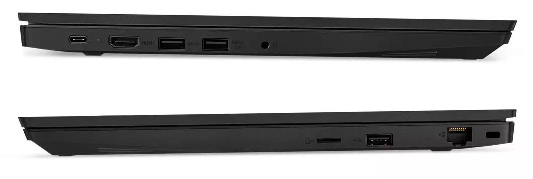 ThinkPad E585 (ugyanolyan és ugyanannyi csatlakozót kapunk az E485-nél is)