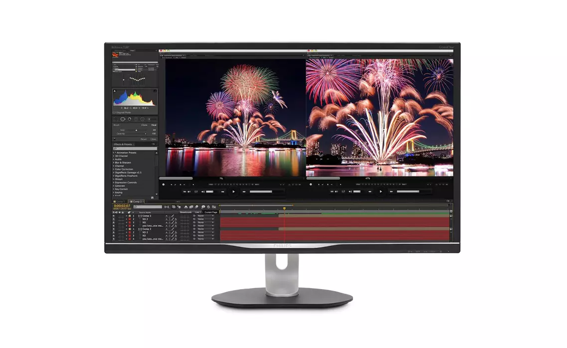 Új monitor a Philipstől HDR támogatással, USB-C dokkolóval és 10-bites panellel